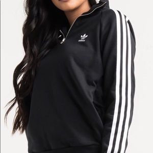 Adidas originals mock crew neck sweater sweatshirt